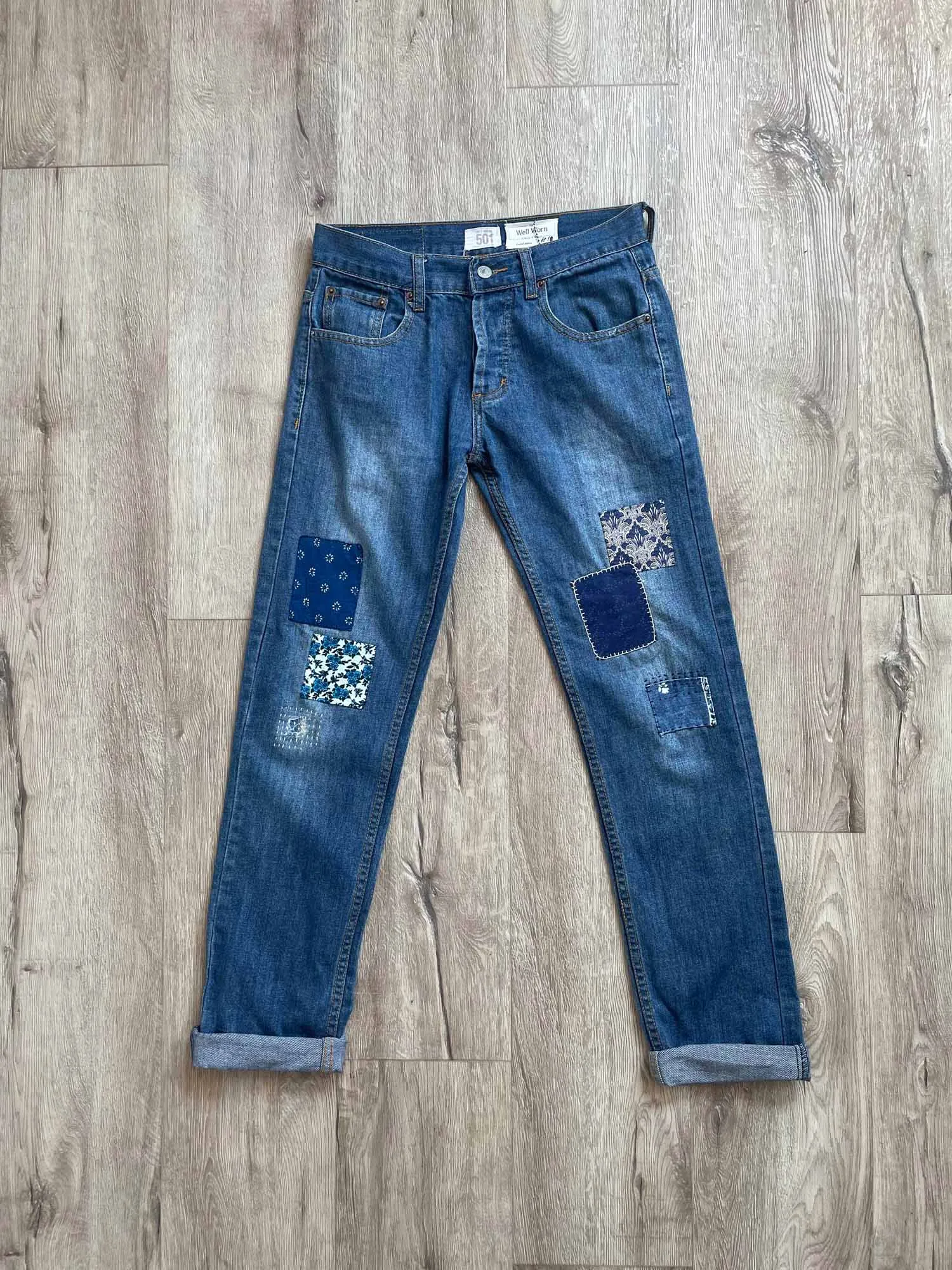 #18 Patched Vintage Jeans 29"