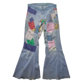 (27") 70s Patchwork Jeans