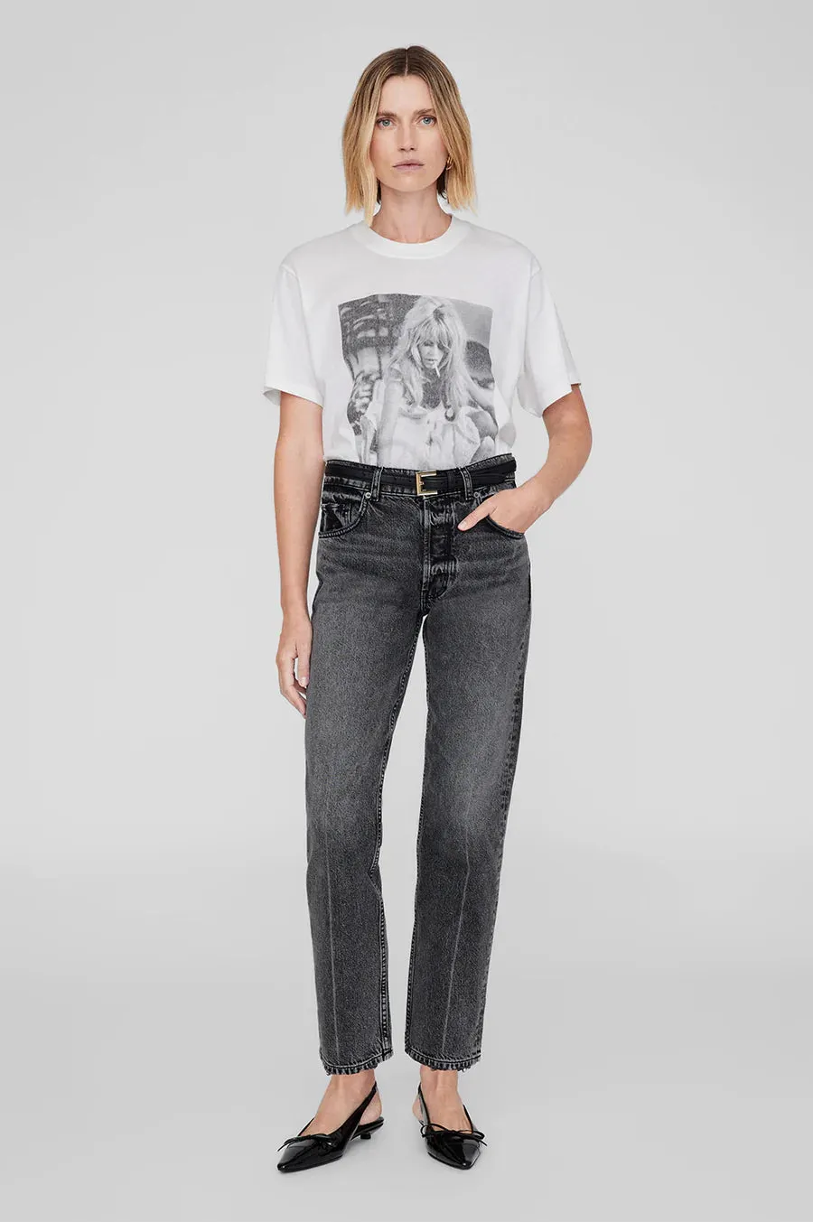 Anine Bing Lili Tee AB X DK X Brigitte Bardot in Ivory