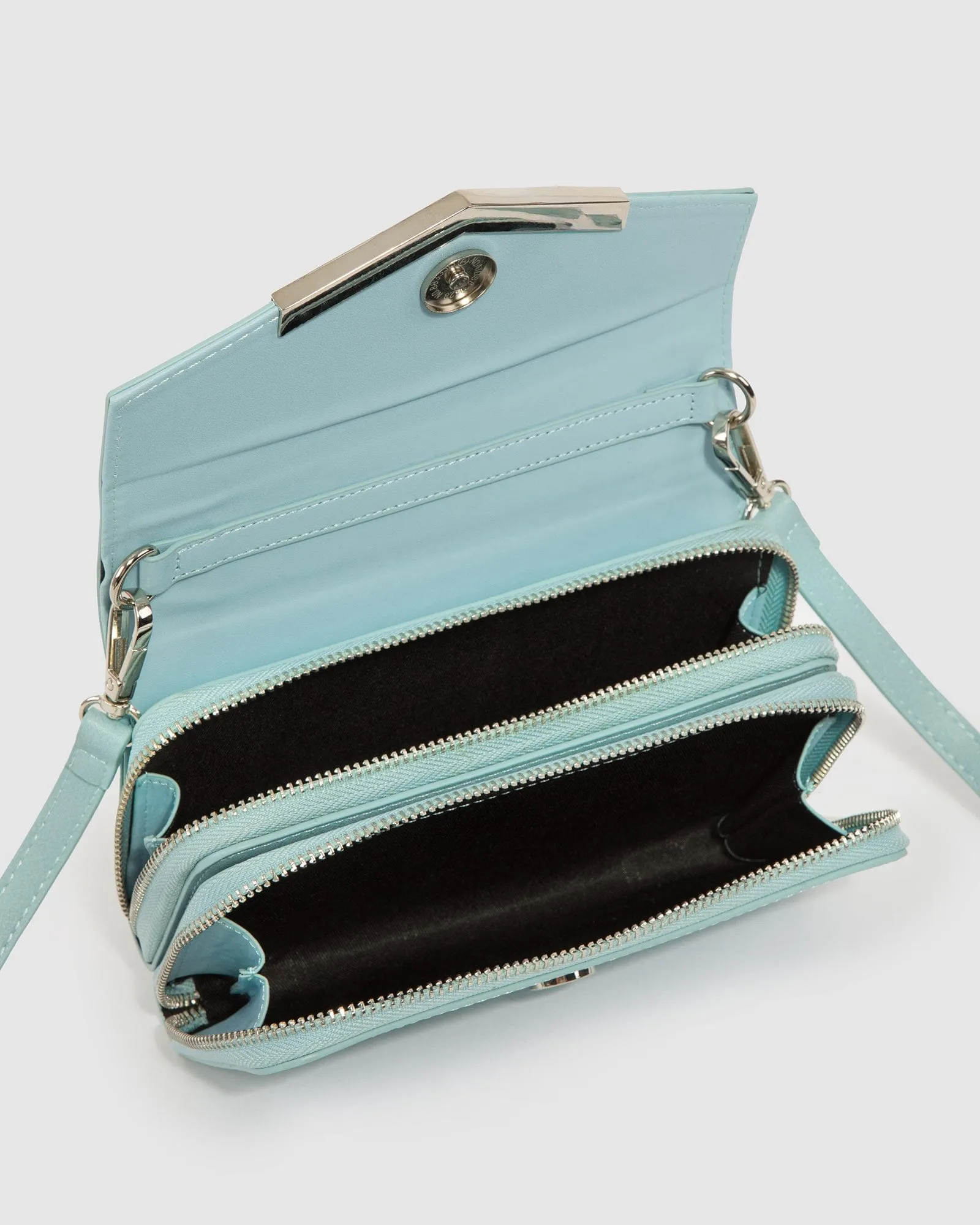 Blue Mia Wallet Crossbody Bag