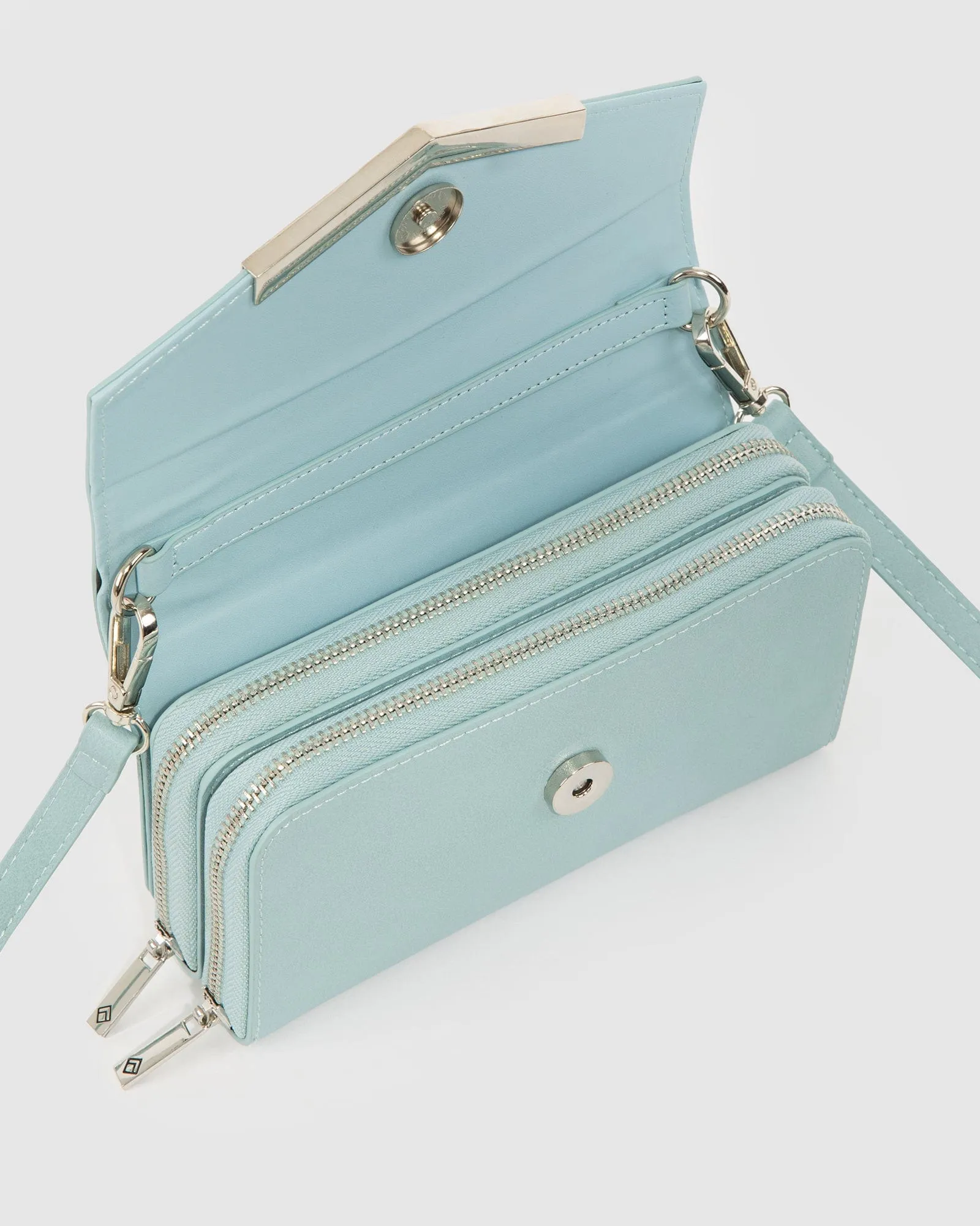 Blue Mia Wallet Crossbody Bag