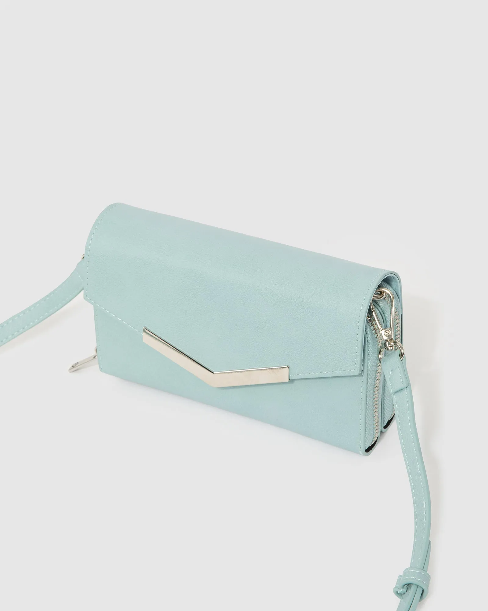 Blue Mia Wallet Crossbody Bag