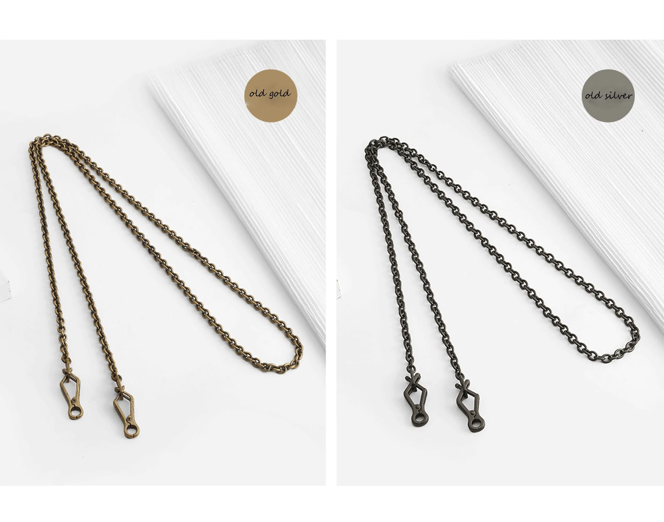 Chain accessory suitable for crossbody bags, underarm crossbody chain replacement, metal material shoulder bag chain