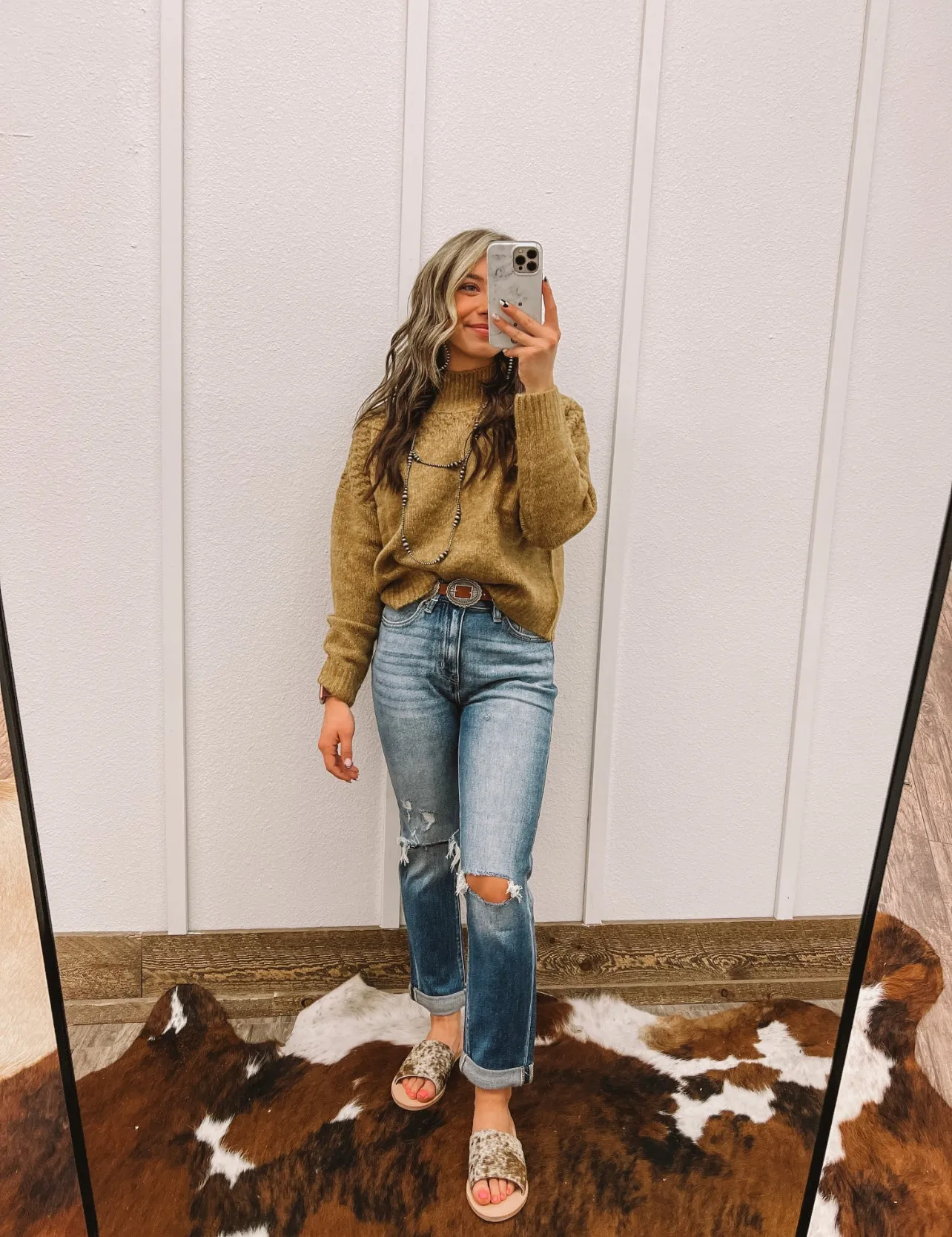 Denim Babe High Rise Cuffed Slim Straight(9241M)