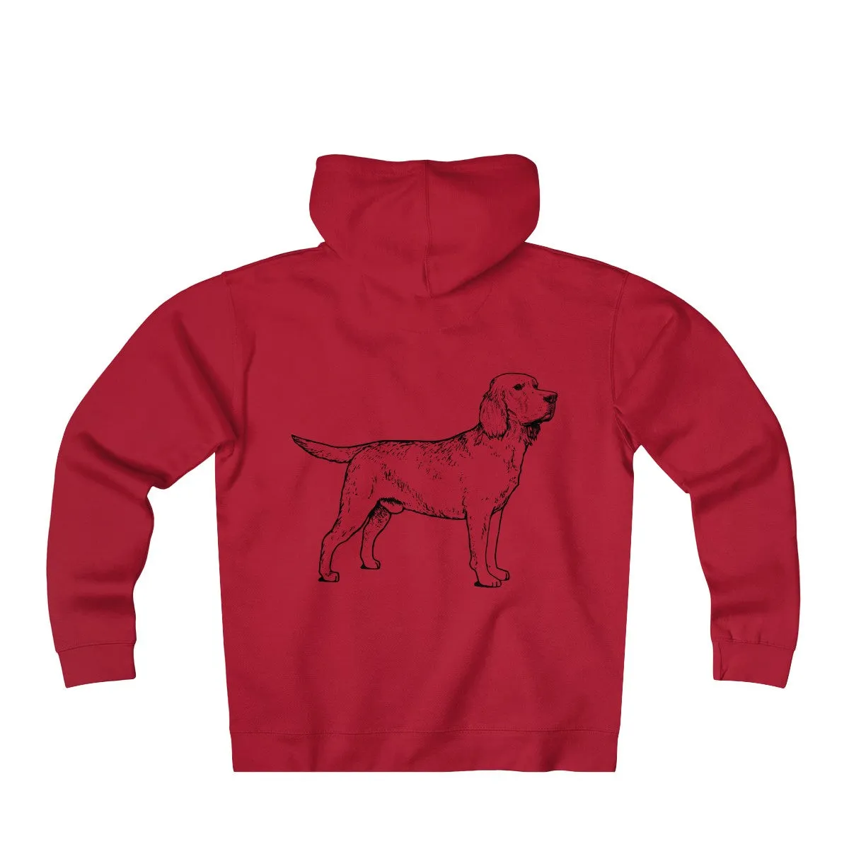 Labrador Retriever Hoodies, Unisex Heavyweight Fleece Zip Hoodie