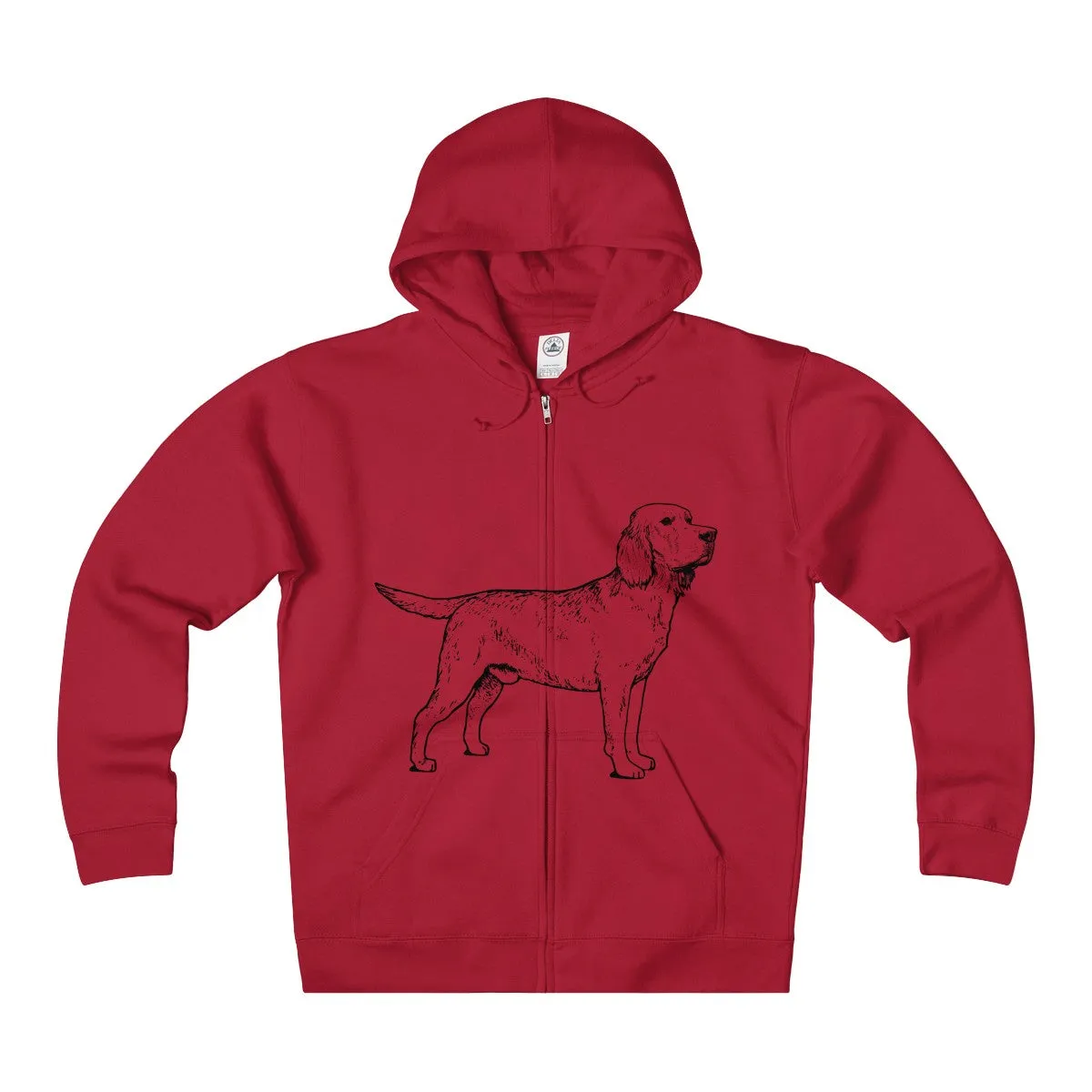 Labrador Retriever Hoodies, Unisex Heavyweight Fleece Zip Hoodie