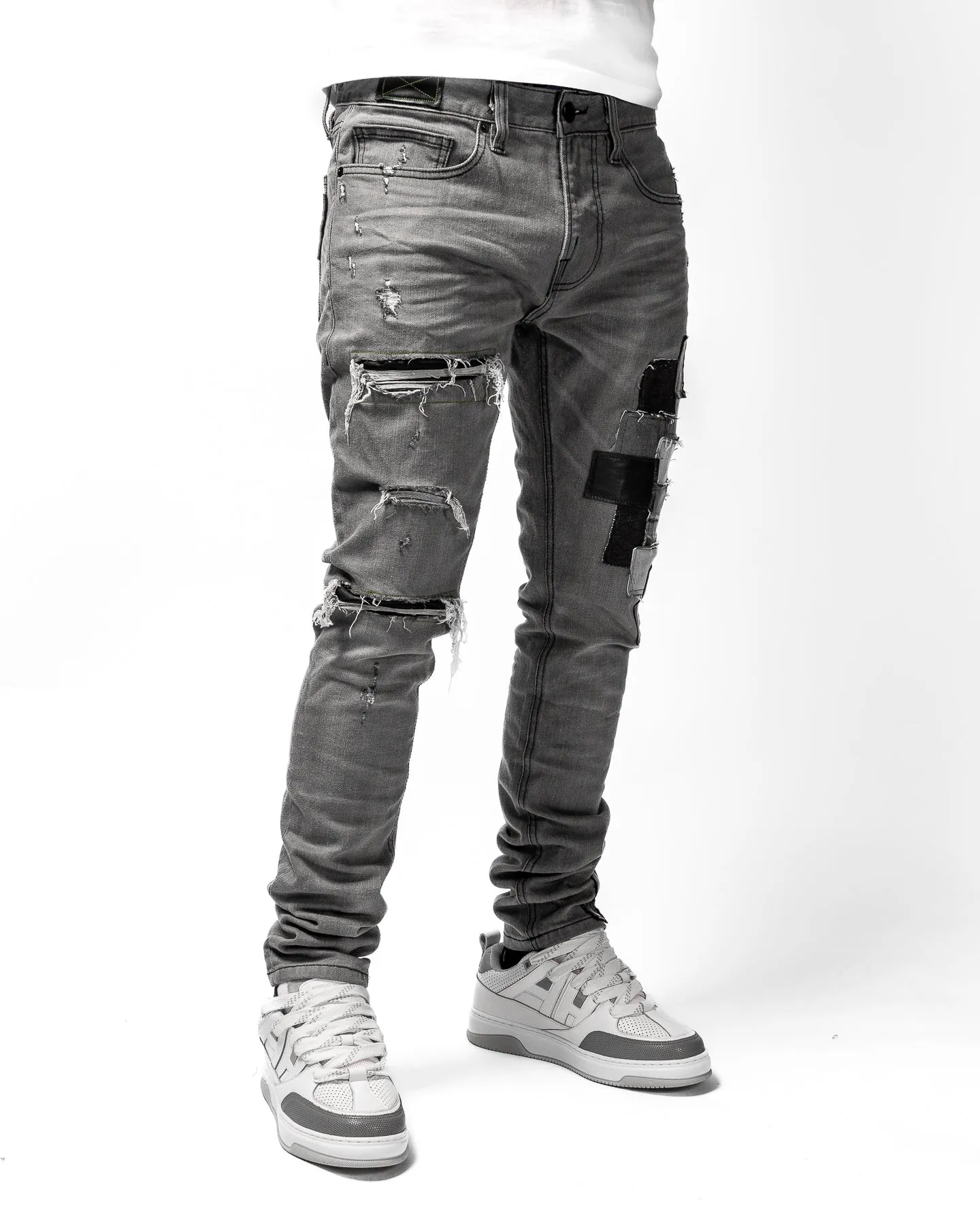 Mursaki Denim Doc Jean 34N-113SL(Slater/Nappa Leather)