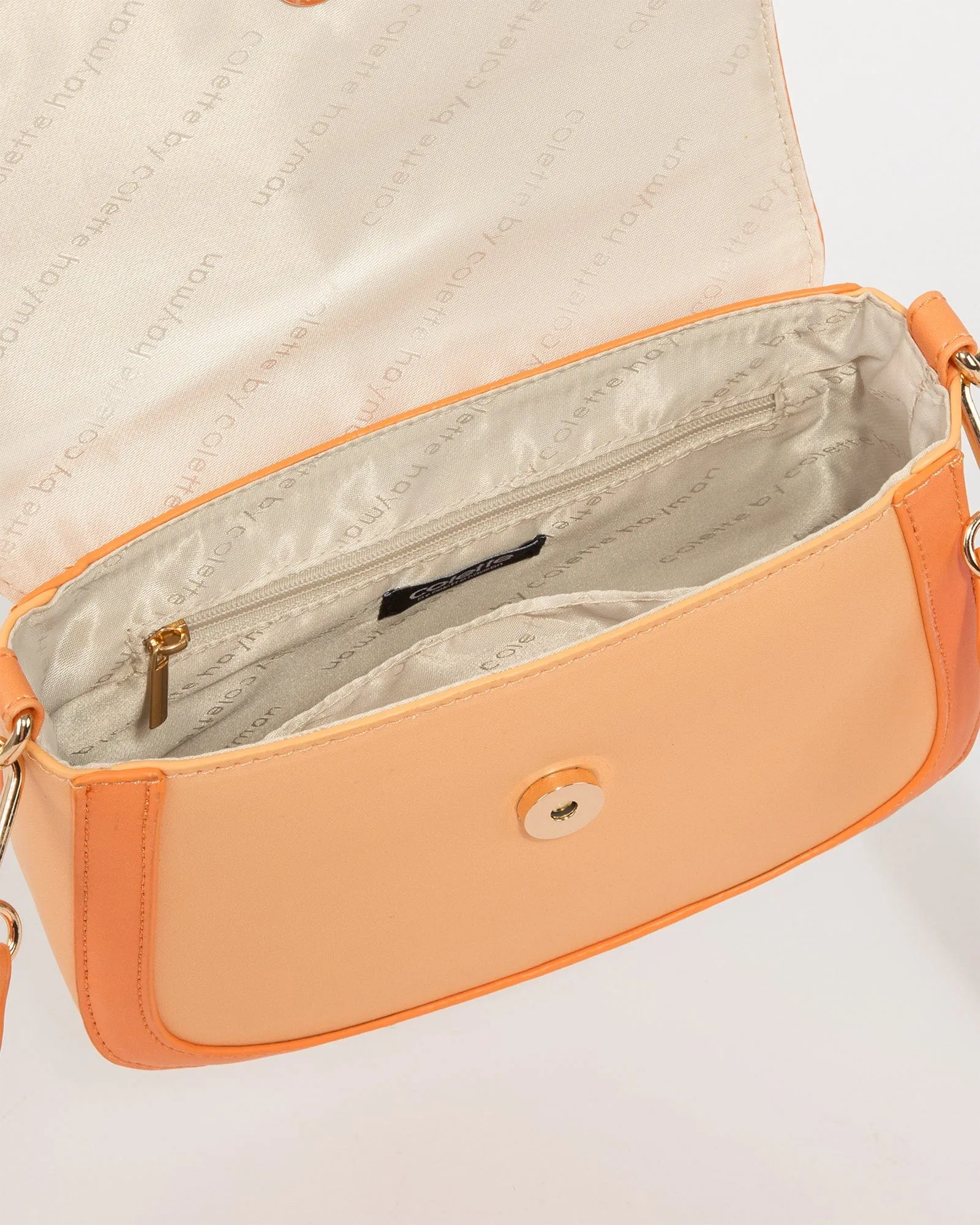 Orange Nova Braided Strap Bag