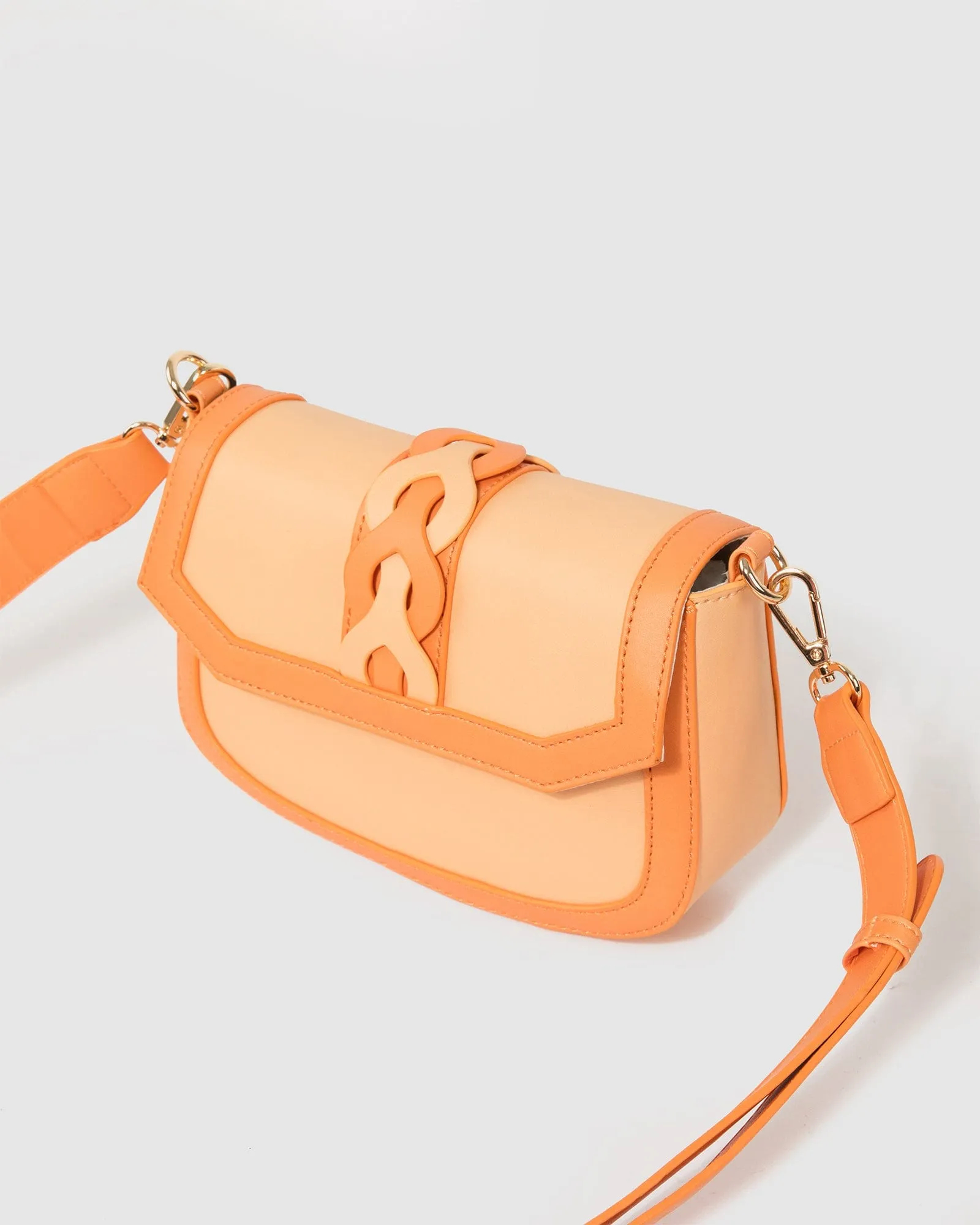 Orange Nova Braided Strap Bag