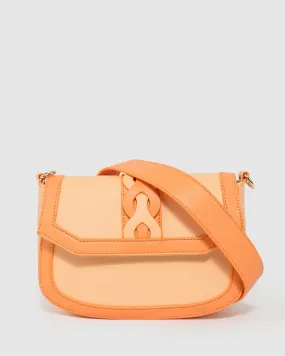 Orange Nova Braided Strap Bag