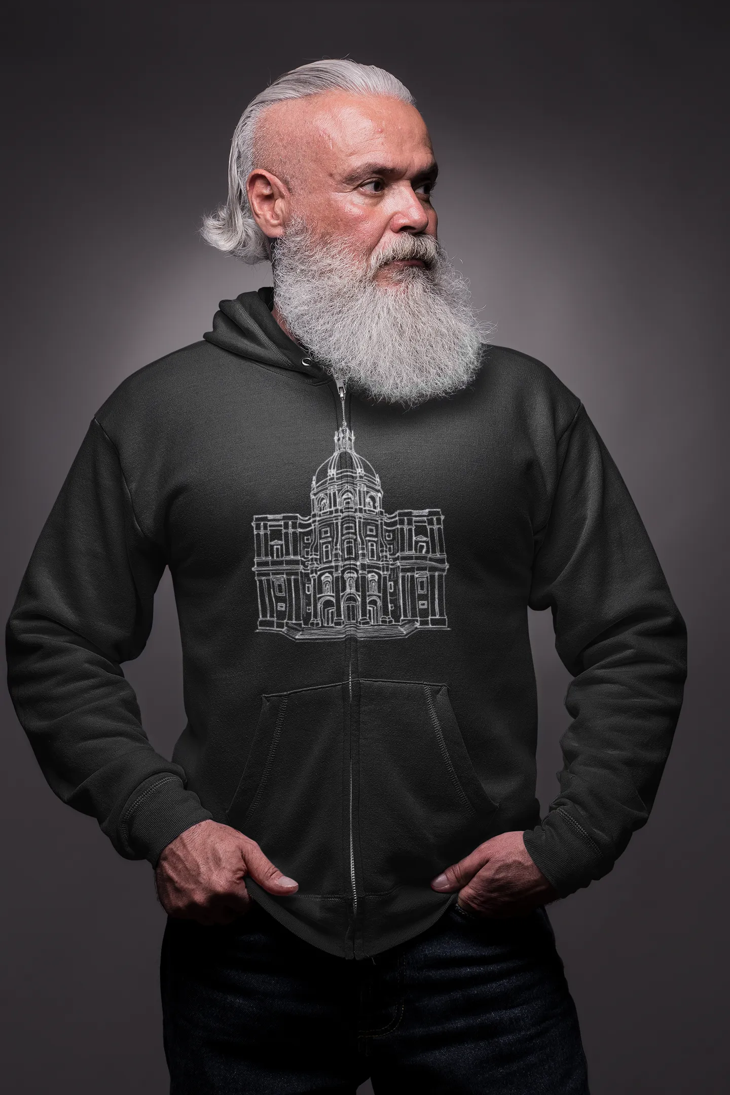 Panteao Nacional - Unisex Heavy Blend™ Full Zip Hooded Sweatshirt