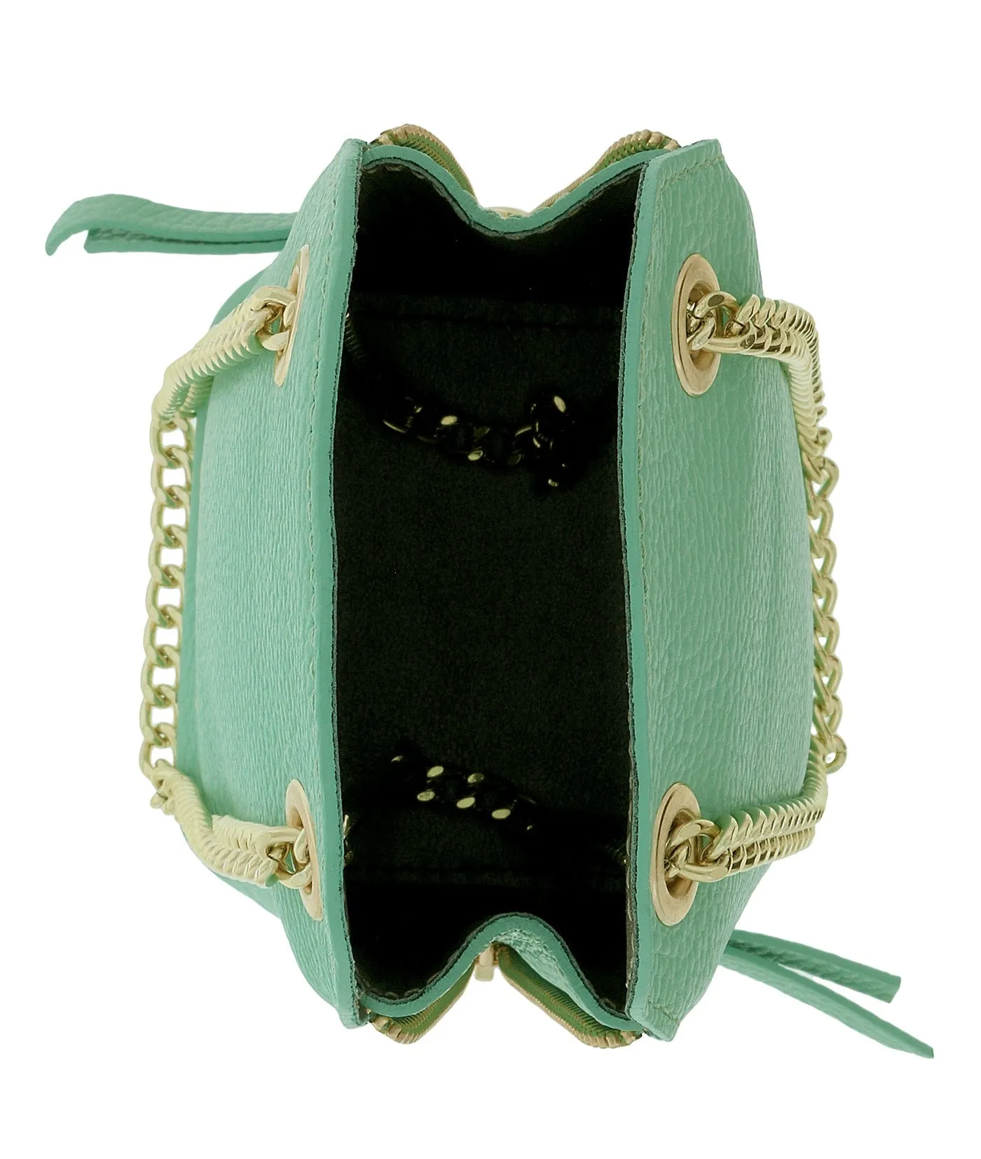 Pierre Cardin Tiffany Leather Curved Structured Chain Crossbody Bag