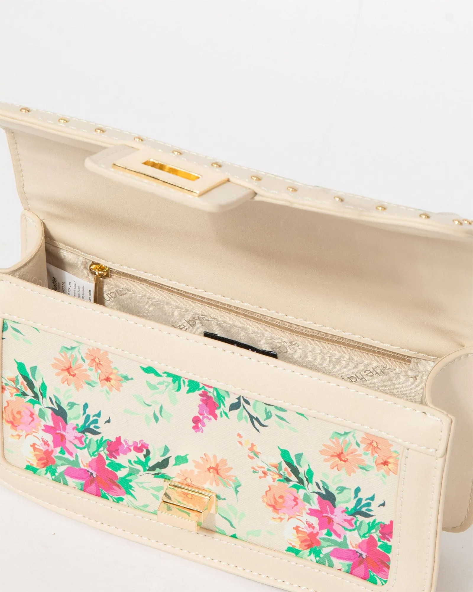 Print Ari Lock Crossbody Bag