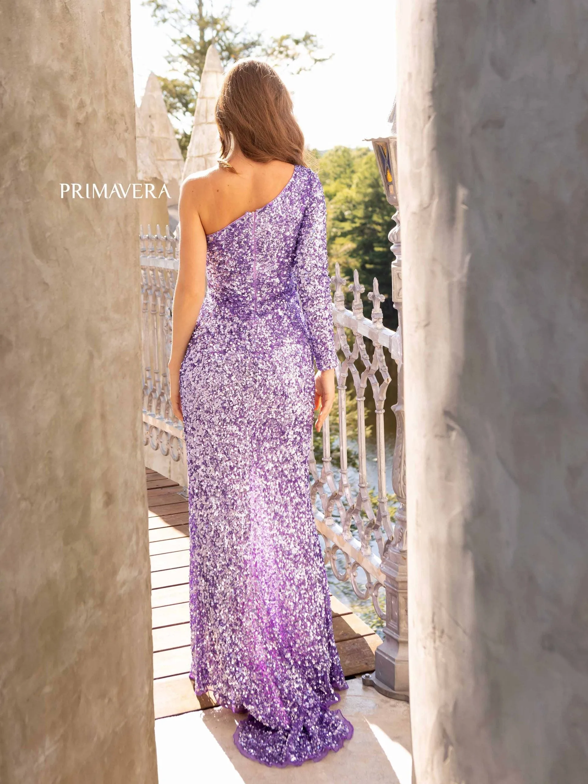 Raddix | One Sleeve Sequin Gown | Primavera 3942