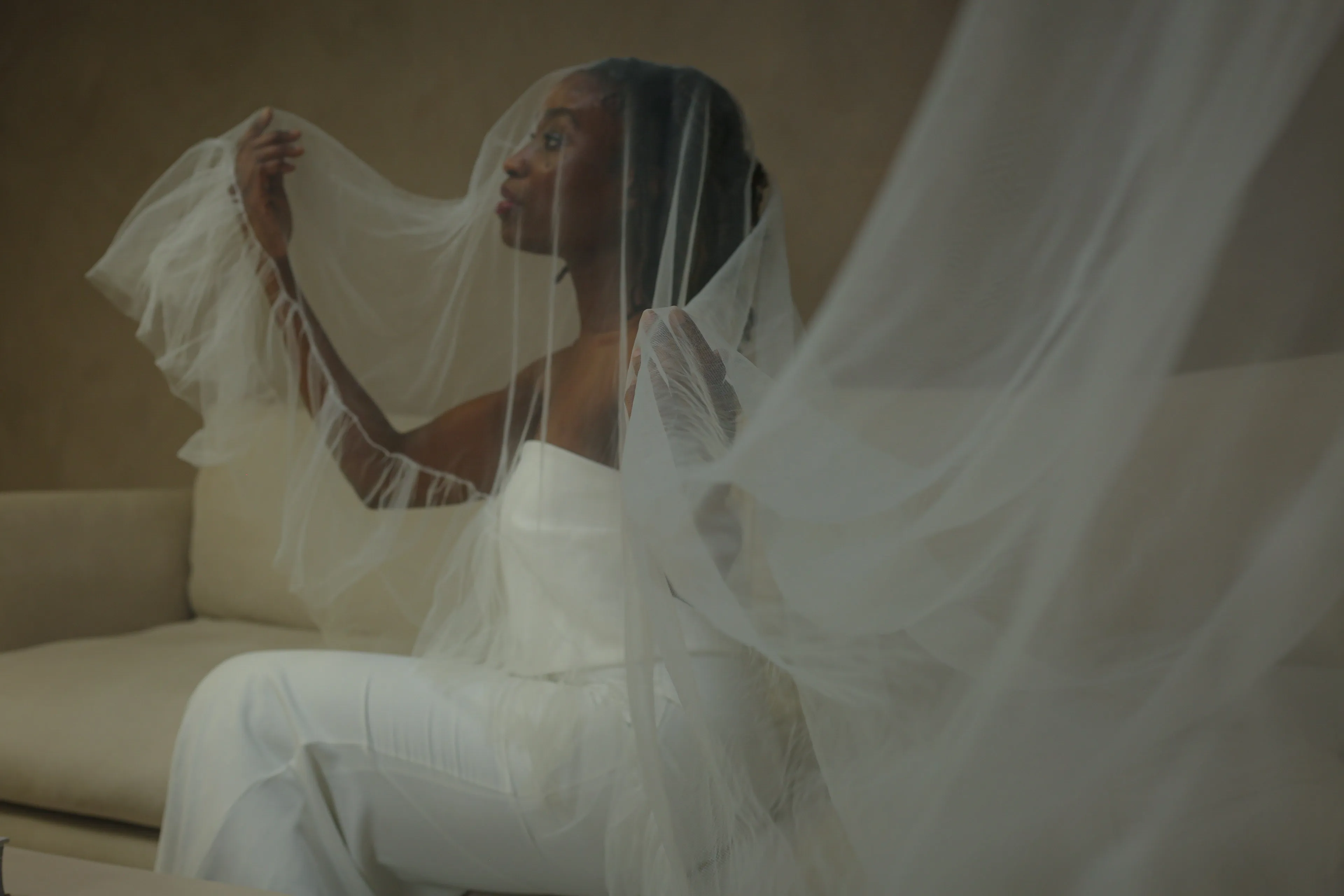 Ruffle Veil
