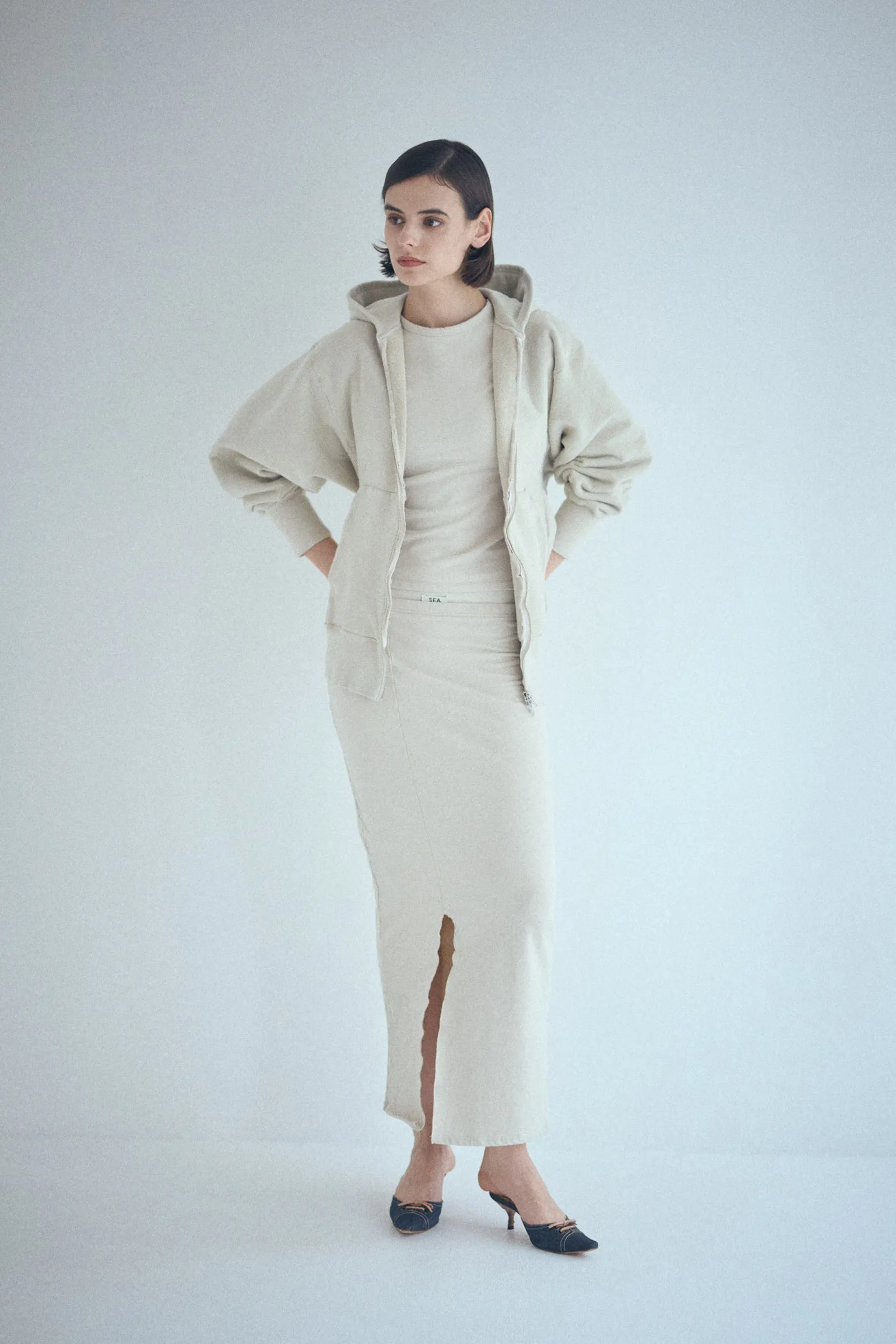 SEA HYPER STRETCH LONG SKIRT