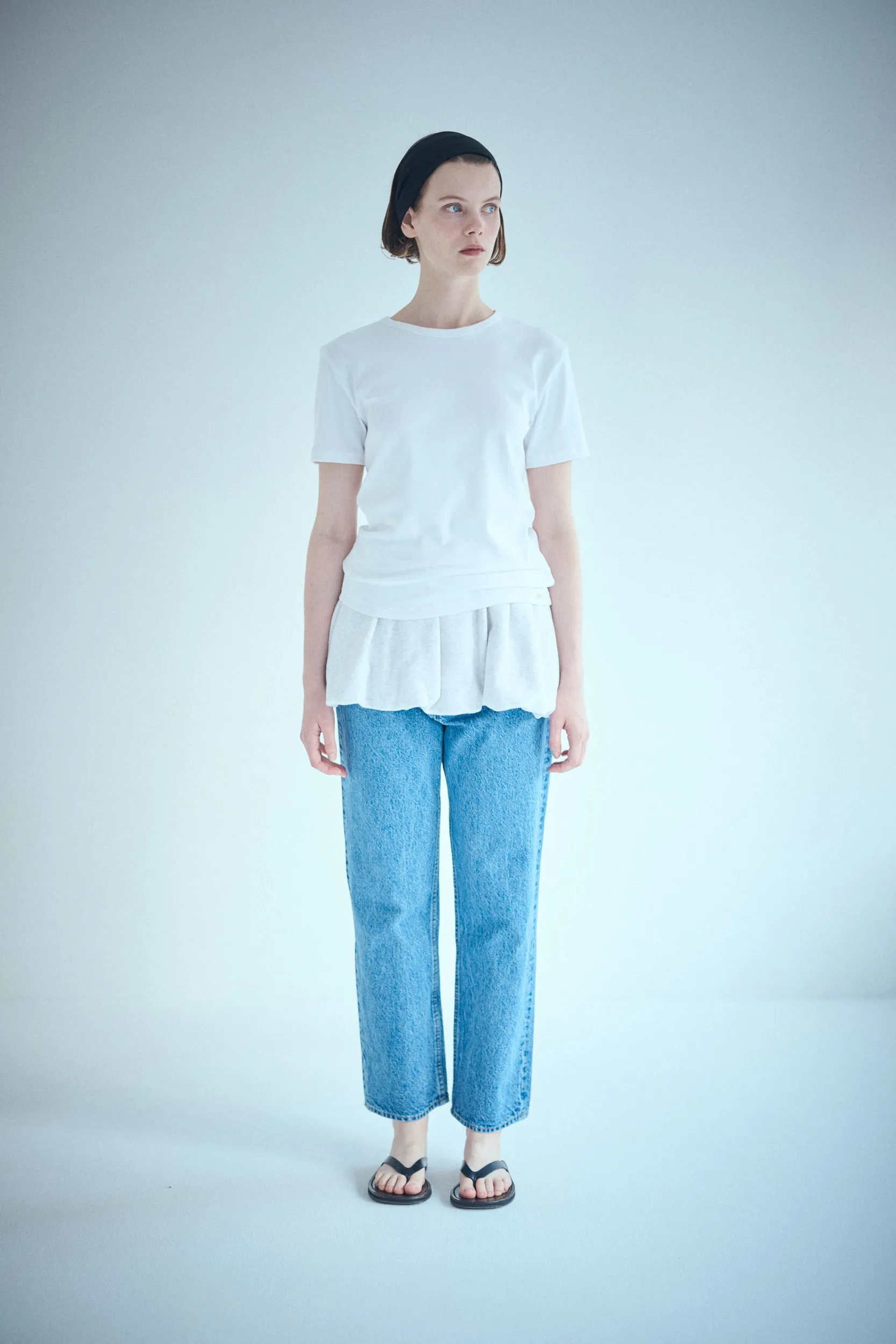 SEA SARDINE SWEAT VOLUME MINI SKIRT