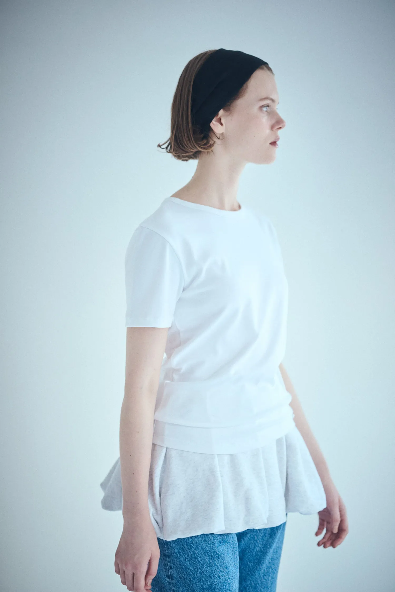 SEA SARDINE SWEAT VOLUME MINI SKIRT