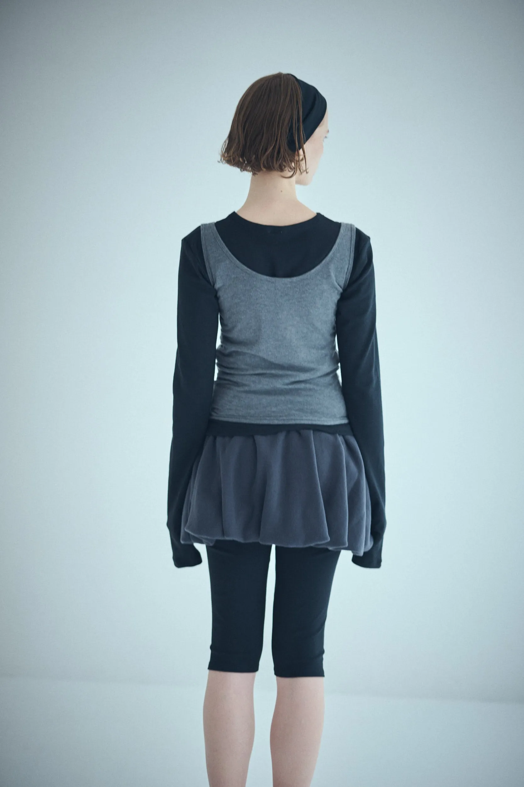 SEA SARDINE SWEAT VOLUME MINI SKIRT