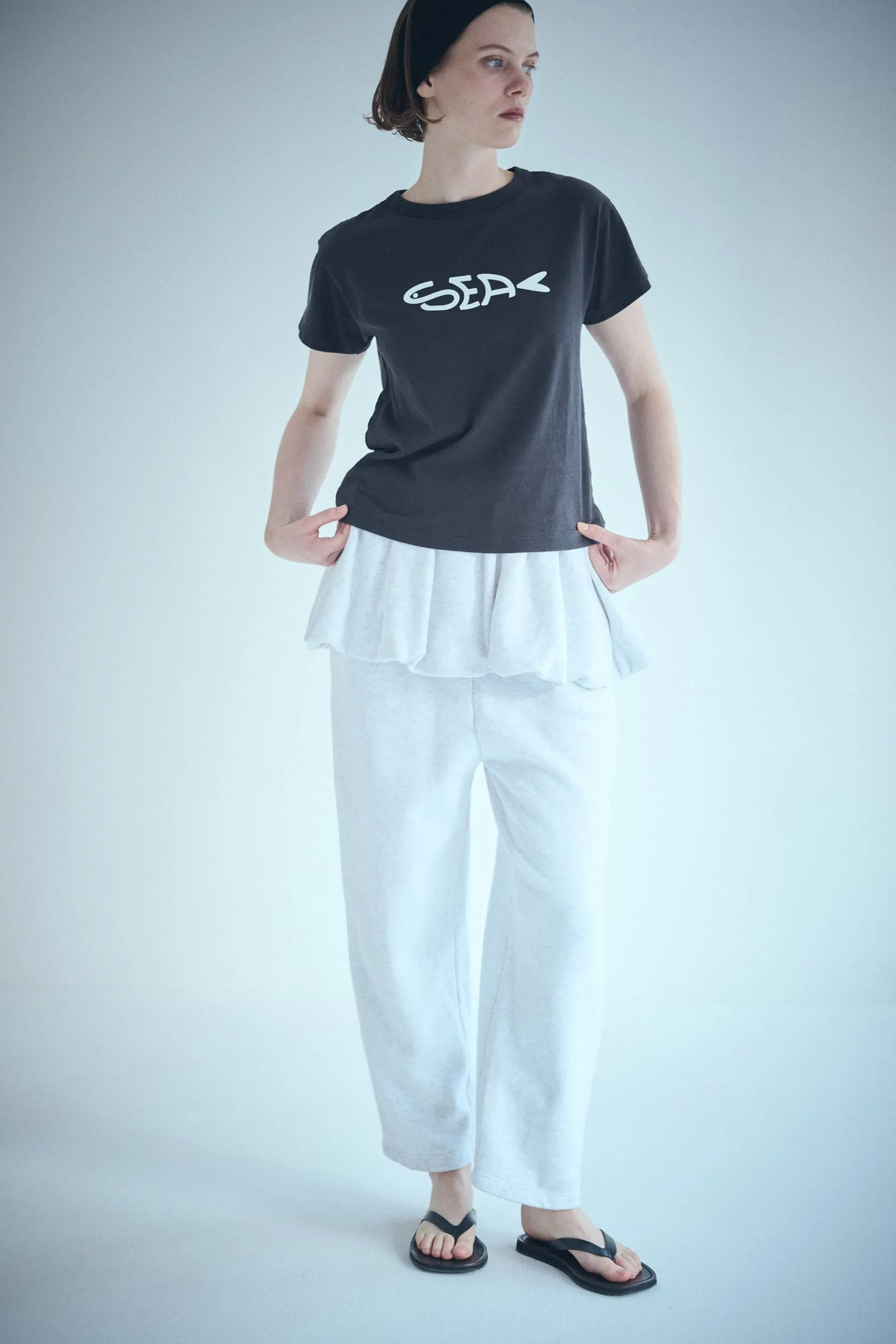 SEA SARDINE SWEAT VOLUME MINI SKIRT