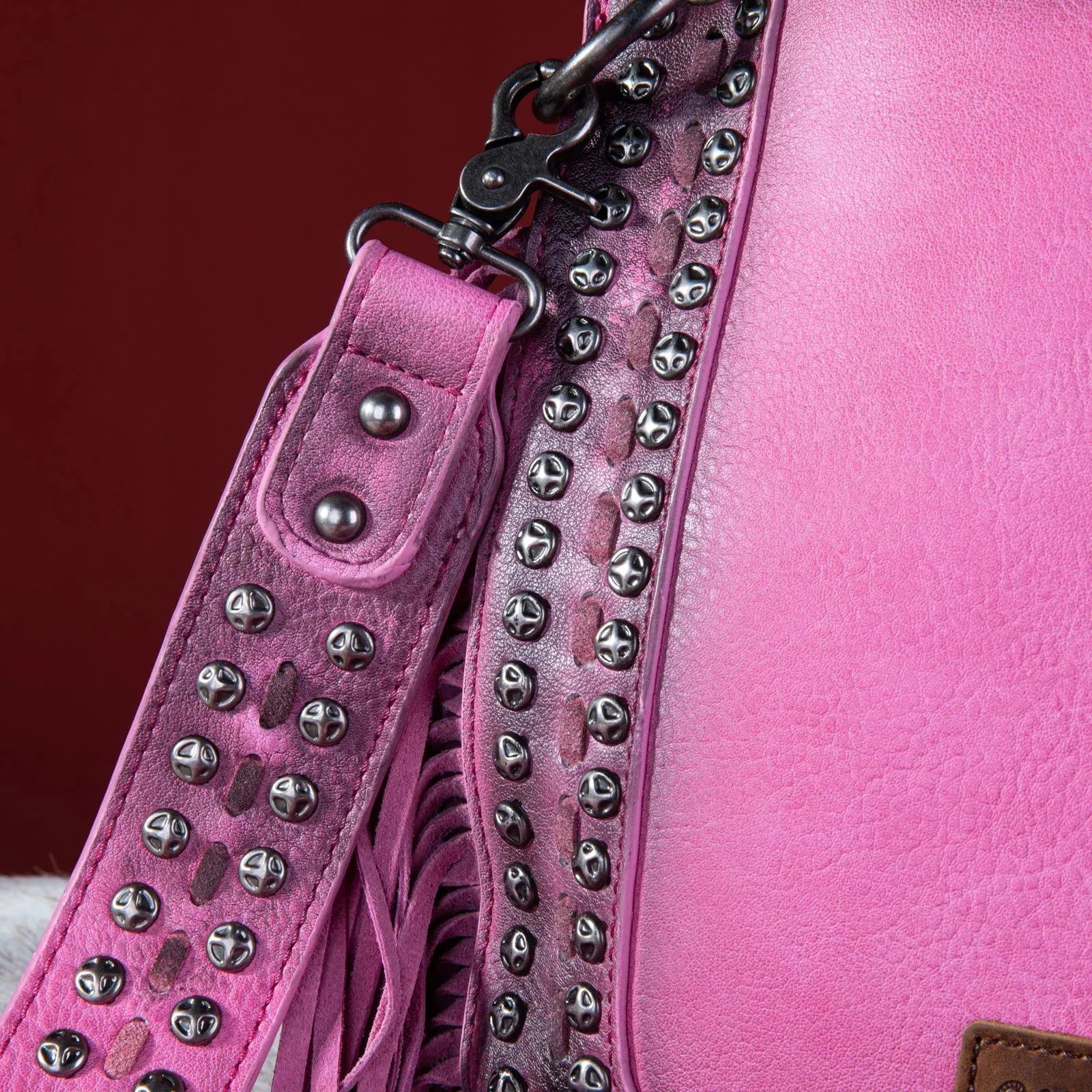 Wrangler Rivets Fringe Concealed Carry Crossbody